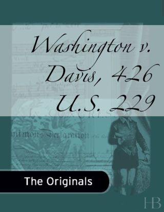 Imagen de portada: Washington v. Davis, 426 U.S. 229