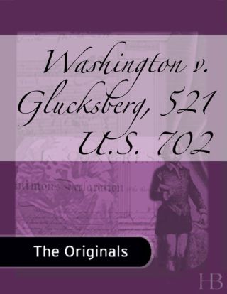 Cover image: Washington v. Glucksberg, 521 U.S. 702