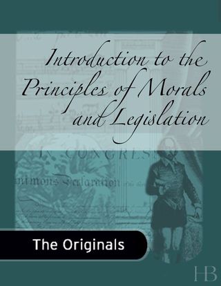 Cover image: Introduction to the Principles of Morals and Legislation