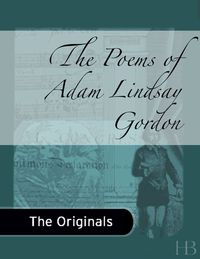 Cover image: The Poems of Adam Lindsay Gordon