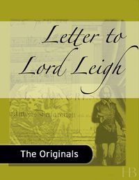 Cover image: Letter to Lord Leigh