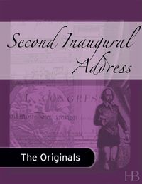 Cover image: Second Inaugural Address