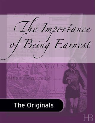 Cover image: The Importance of Being Earnest