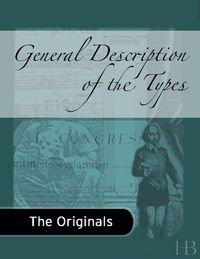 Imagen de portada: General Description of the Types 1st edition