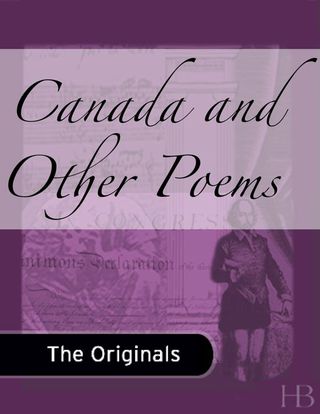 Cover image: Canada and Other Poems