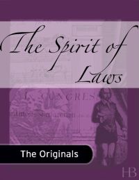 Cover image: The Spirit of Laws