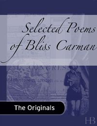 Cover image: Selected Poems of Bliss Carman