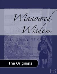 Cover image: Winnowed Wisdom