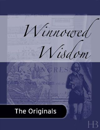 Cover image: Winnowed Wisdom