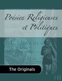 Cover image: Poésies Religieuses et Politiques