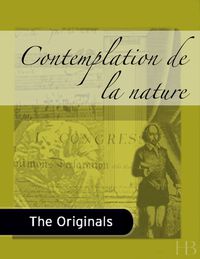 Cover image: Contemplation de la nature