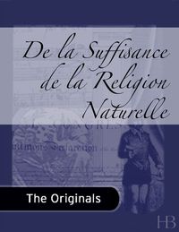 Immagine di copertina: De la Suffisance de la Religion Naturelle