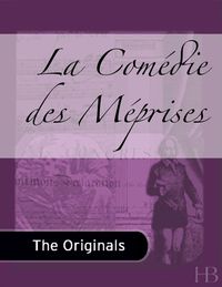 Cover image: La Comédie des Méprises