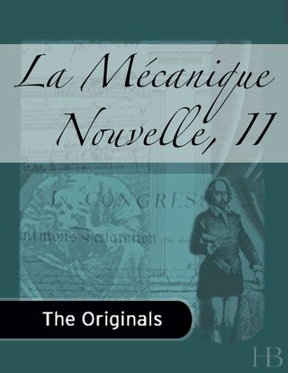 Imagen de portada: La Mécanique Nouvelle, II