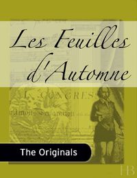 Cover image: Les Feuilles d'Automne