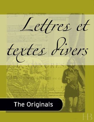Imagen de portada: Lettres et Textes Divers