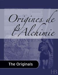 Cover image: Origines de l'Alchimie