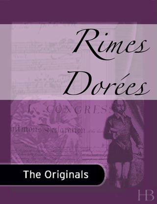 Cover image: Rimes Dorées