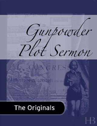 Cover image: Gunpowder Plot Sermon