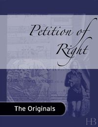 Cover image: Petition of Right