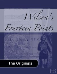 Cover image: Wilson's Fourteen Points