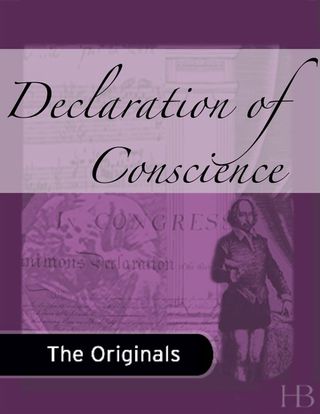 Cover image: Declaration of Conscience