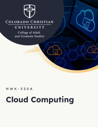 表紙画像: Colorado Christian Univeristy - Cloud Computing 1st edition NWK320A