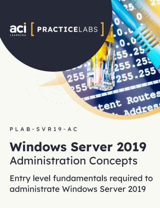 表紙画像: Windows Server 2019 - Administration Concepts: Entry level fundamentals required to administrate Windows Server 2019 1st edition PLABSVR19AC