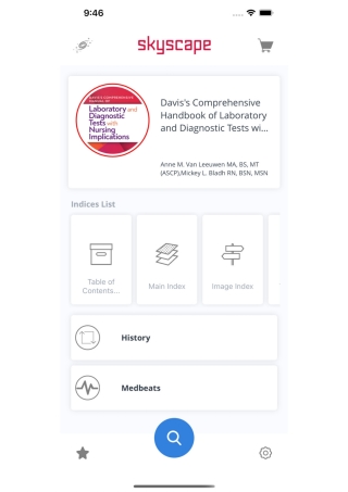 Cover image: Davis's Comprehensive Manual of Laboratory and Diagnostic Tests With Nursing Implication, Mobile App 9th edition 9781719640589