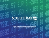 Cover image: StockTrak.com Stock Portfolio Simulation Student Account, Platinum: Student access to StockTrak.com for up to 36 weeks. 1st edition StockTrakPlatinum
