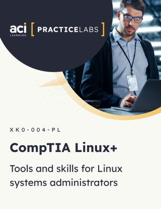 Cover image: CompTIA Linux+: Tools and skills for Linux systems administrators 1st edition XK0004PL